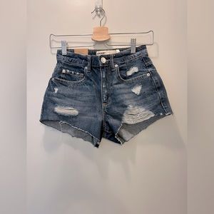 New Garage Festival Short, Beverly Hills Blue, High Rise Jean Shorts, Size 00